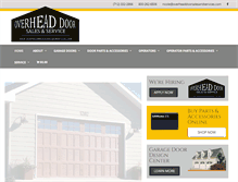 Tablet Screenshot of overheaddoorsalesandservice.com